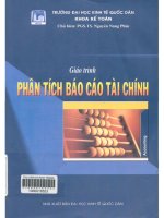 Giáo trình phân tích báo cáo tài chính  nguyễn năng phúc và các tác giả khác 