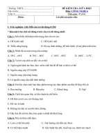 Tải Đề thi giữa học kì 2 môn Công nghệ lớp 6 năm 2018 - 2019 - Đề kiểm tra giữa học kì 2 môn Công  nghệ lớp 6 có đáp án