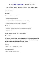 Tải Unit 5 lớp 7 A closer look 1 - Tiếng Anh 7 Unit 5 Vietnamese food and drink| Giải bài tập SGK tiếng Anh 7 mới Unit 5 A closer look 1