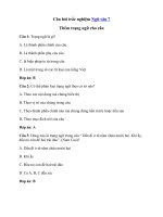 Tải Trắc nghiệm: Thêm trạng ngữ cho câu - Trắc nghiệm Ngữ văn 7 có đáp án