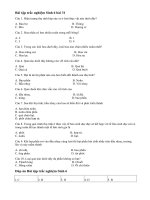 Tải Trắc nghiệm Sinh học 6 bài 31 - Thụ tinh, kết hoa và tạo quả