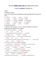 Tải Bài tập tiếng Anh lớp 11 Unit 13 HOBBIES có đáp án - Ôn tập Tiếng Anh lớp 11 theo từng Unit có đáp án