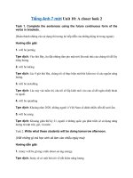 Tải Tiếng Anh 7 Unit 10: A Closer Look 2 - Soạn Anh 7 trang 41 - 42 SGK Tiếng Anh 7 mới