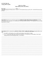 Download Đề kiểm tra 1 tiết hóa học 10- THPT Việt Đức