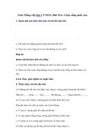 Tải Giải Tiếng việt lớp 4 VNEN: Bài 32A: Cuộc sống mến yêu - Giải bài tập Tiếng việt lớp 4