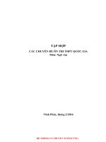 Tải Tổng hợp các chuyên đề ôn thi THPT Quốc gia môn Ngữ văn - Tài liệu ôn thi THPT Quốc gia môn Văn năm 2016