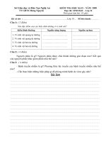 Download Đề kiểm tra HKII sinh học 10- 2009 2010