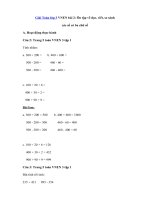 Tải Giải Toán lớp 3 VNEN bài 2: Ôn tập về cộng, trừ các số có ba chữ số (không nhớ) - Giải bài tập Toán VNEN lớp 3