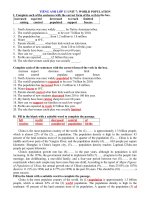 Tải Bài tập tiếng Anh lớp 11 Unit 7 - Bài ôn tập tiếng Anh lớp 11 Unit 7: World population