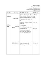 Giáo án tuần 5 : Cơ thể tôi : Năm học : 2019 - 2020