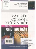 Vật liệu cơ bản và xử lý nhiệt trong chế tạo máy giáo trình dùng cho các hệ đào tạo cử nhân và trung cấp kỹ thuật hoàng tùng, phạm minh phương, bùi văn hạnh 