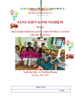 SKKN: Đề tài “Một số biện pháp đưa dân ca đến với trẻ 4 -5 tuổi ở trường mầm non.”-TÁC GIẢ: Lê Thi Hồng Phượng(trường MN Sơn Ca) - Phòng GD&ĐT Huyện Krông Nô - Đắk Nông