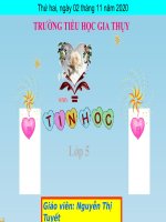 Tin học 5 - Tuần 9- Bài 4: Định dạng trang văn bản, đánh số trang trong văn bản