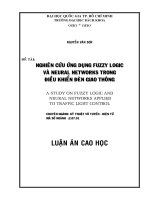 Nghiên cứu ứng dụng fuzzy logic và neural networks trong điều khiển đèn giao thông 