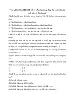 Tải Trắc nghiệm Sinh học 12 bài 32 - 33 - 34 - Nguồn gốc sự sống - Sự phát triển của sinh giới các đại địa chất