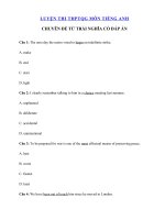 Tải 100 câu trắc nghiệm Từ trái nghĩa có đáp án ôn thi THPT Quốc gia 2020 cơ bản phần 2 - Luyện thi THPT Quốc Gia 2020 môn Tiếng Anh có đáp án