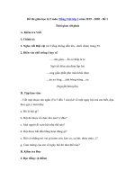 Tải Đề thi giữa học kì 2 môn Tiếng Việt lớp 3 năm 2019 - 2020 - Đề 1 - Đề kiểm tra giữa kì 2 môn Tiếng Việt lớp 3 có đáp án