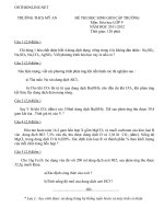 Download Đề HSG Hóa học lớp 9