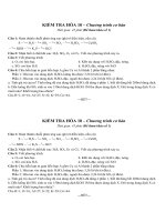 Download Đề kiểm tra 1 tiết chương VI Hóa học 10 cơ bản