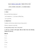 Tải Unit 4 lớp 7 A closer look 2 - Tiếng Anh 7 Unit 4 Music and Art| Giải bài tập SGK tiếng Anh 7 mới Unit 4 A closer look 2