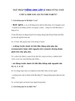 Tải Ngữ pháp tiếng Anh lớp 5 Unit 4: Did you go to the party? - Cấu trúc ngữ pháp Unit 4 SGK tiếng Anh 5 mới chi tiết nhất