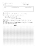 Download Đề kiểm tra 1 tiết ngữ văn lớp 8- Trường Hồ tùng mậu