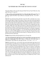 Tạp chí Khoa học Công nghệ Việt Nam số 11 năm 2017