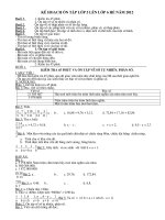 Tải Giáo án dạy hè lớp 5 lên lớp 6 - Giáo án ôn tập hè toán lớp 5 lên lớp 6