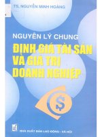 Nguyên lý chung định giá tài sản và giá trị doanh nghiệp  nguyễn minh hoàng 