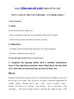 Tải Unit 2 lớp 8 A Closer Look 2 - Soạn A Closer Look 2 Unit 2 lớp 8 Life in the countryside đầy đủ nhất