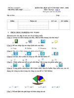 Tải Đề thi học kì 1 lớp 4 môn Tin học năm 2019 - 2020 theo Thông tư 22 - Đề kiểm tra học kì 1 môn Tin học lớp 4 có đáp án