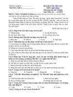 Tải Đề thi học kì 1 lớp 6 môn Ngữ văn năm 2020 - 2021 Đề 1 - Đề thi Ngữ văn lớp 6 học kì 1 Có đáp án