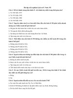 Tải Bài tập trắc nghiệm Lịch sử 9: Nước Mĩ - Câu hỏi trắc nghiệm Lịch sử 9 - Bài 8 có đáp án