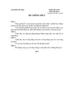 Download Đề kiêm tra HKI sinh học 8- 2012 2013