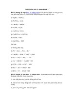 Tải Giải bài tập Hóa 11 nâng cao bài 7 - Luyện tập: Phản ứng trao đổi ion trong dung dịch các chất điện li