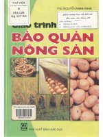 Giáo trình bảo quản nông sản dùng cho sinh viên các trường cao đẳng, trung cấp nông, công nghiệp thực phẩm  nguyễn mạnh khải 