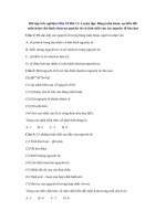 Tải Trắc nghiệm Hóa học 10 bài 11: Luyện tập: Bảng tuần hoàn, sự biến đổi tuần hoàn cấu hình electron nguyên tử và tính chất của các nguyên tố hóa học - Trắc nghiệm Hóa học 10 bài 11 có đáp án