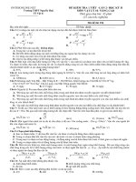 Download Kiểm tra 1 tiết lần 2 Vật lý 10 nâng cao
