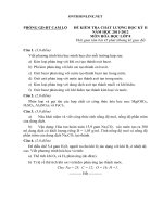 Download Đề và ĐA kiểm tra Hóa học lớp 8