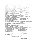 Download Đề kiểm tra 15 phút sinh học 8- kì 1