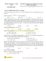 Tải Đề thi học kì 1 lớp 6 môn Toán năm học 2020 - Đề kiểm tra học kì 1 môn Toán lớp 6 có đáp án