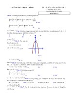 Tải Đề thi thử THPT Quốc gia năm 2017 môn Toán trắc nghiệm trường THPT Thạch Thành 1, Thanh Hóa (Lần 2) - Đề thi thử đại học môn Toán năm 2017 có đáp án