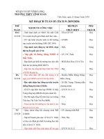 Kế hoạch tuần 3