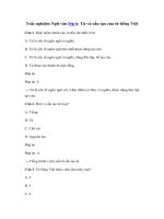 Tải Trắc nghiệm Từ và cấu tạo của từ tiếng Việt - Trắc nghiệm Ngữ văn lớp 6