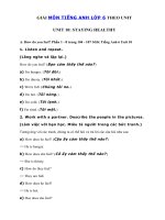Tải Giải Unit 10 lớp 6 Staying Healthy - Tiếng Anh 6 Unit 10 Staying healthy| Giải Unit 10 SGK tiếng Anh 6 Staying healthy chi tiết nhất