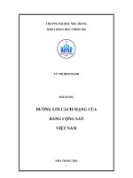 Đường lối cách mạng của đảng cộng sản việt nam  vũ thị bích hạnh 