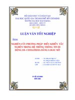 Nghiên cứu phương pháp điều khiển tắc nghẽn trong hệ thống thông tin di động ds cdma 