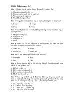 Tải Trắc nghiệm Sinh học 6 bài 16 - Thân to ra do đâu