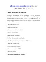 Tải Đề thi học kì 1 lớp 5 môn tiếng Anh năm 2020 - 2021 - Đề thi tiếng Anh lớp 5 học kì 1 có đáp án