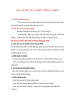 Tài liệu ôn tập trong thời gian nghỉ do dịch COVID-19 - Môn Công nghệ 6 - Bài 21: TỔ CHỨC BỮA ĂN HỢP LÍ TRONG GIA ĐÌNH